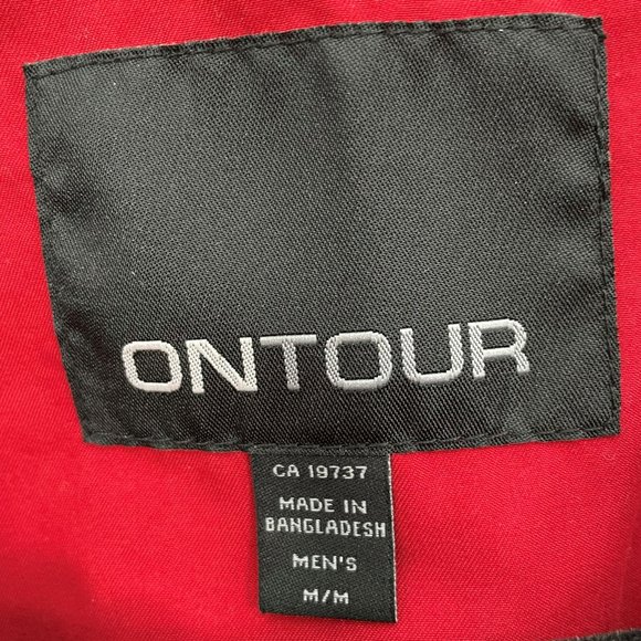 On Tour Men’s Short Sleeve Red Windshirt With Banff Logo Size Medium Brand New - Picture 7 of 11